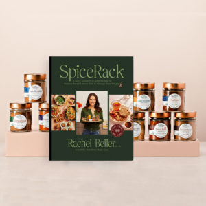 SpiceRack Gift Set: 8 Organic Spice Blends + SpiceRack Book: A Spicy Action Plan with Recipes to Reduce Breast Cancer Risk & Manage Your Weight